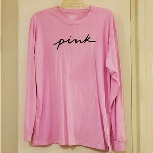 Victoria's Secret Pink Long Sleeve Tee - Light Pink